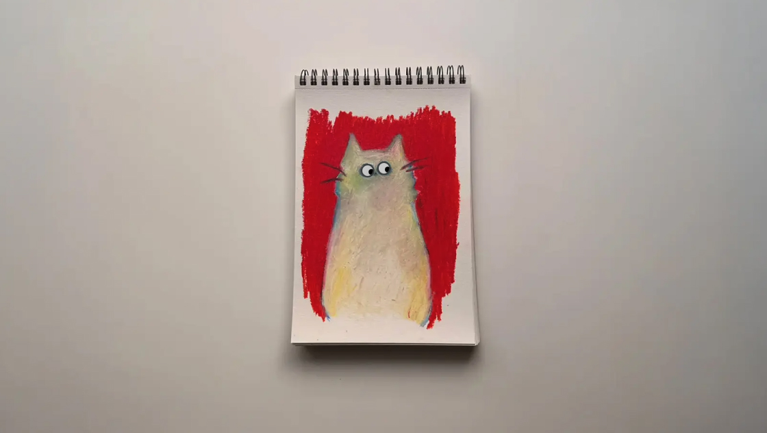 CSSとJSで作る、視線がマウスを追いかけてクリックで瞬きする猫